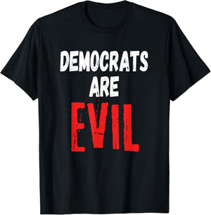 Democrats Are Evil, Impeach Nancy Pelosi, Anti Adam Schiff T-Shirt - T-Shirt | Black