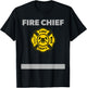 Firefighter Shirt Kids Firefighter Men Fire Chief T-Shirt - T-Shirt | Black