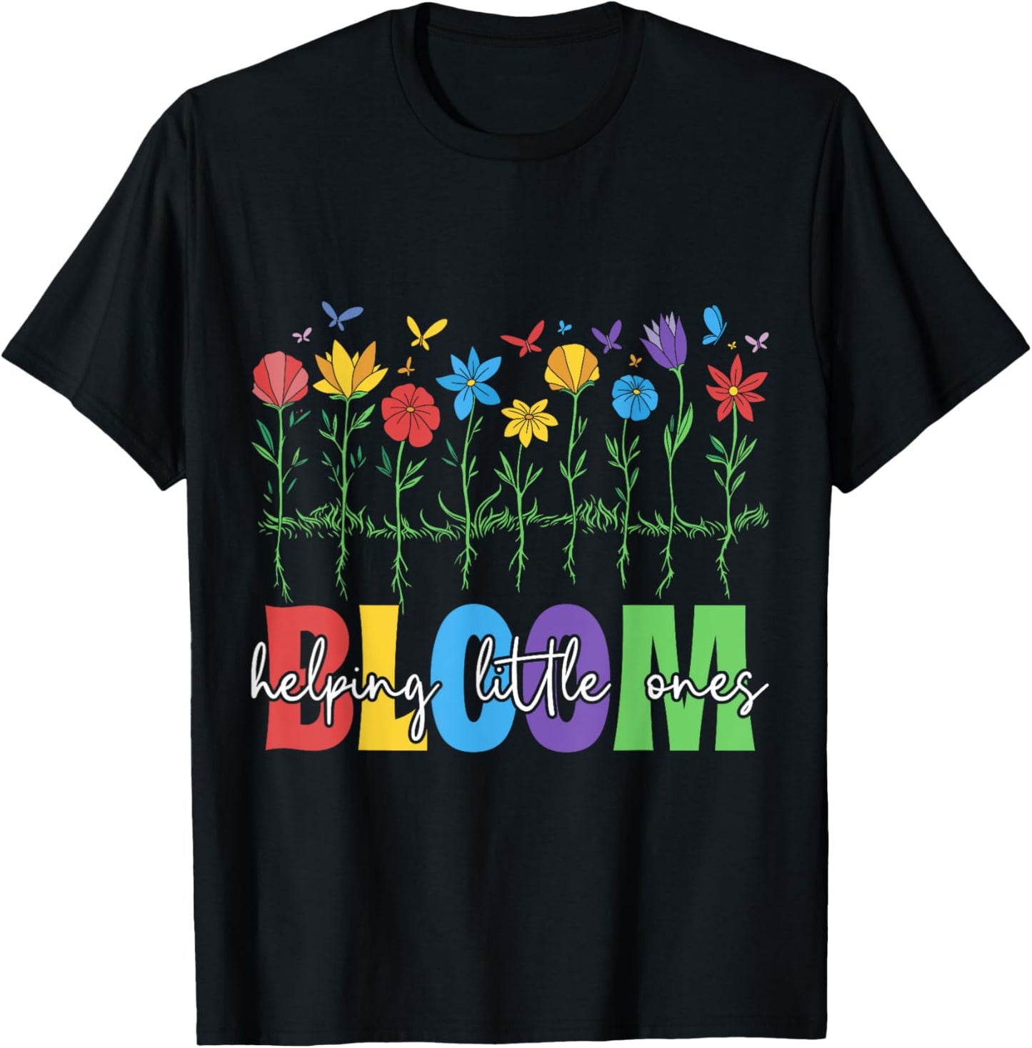 NICU Helping Little Ones Bloom T-Shirt - T-Shirt | Black
