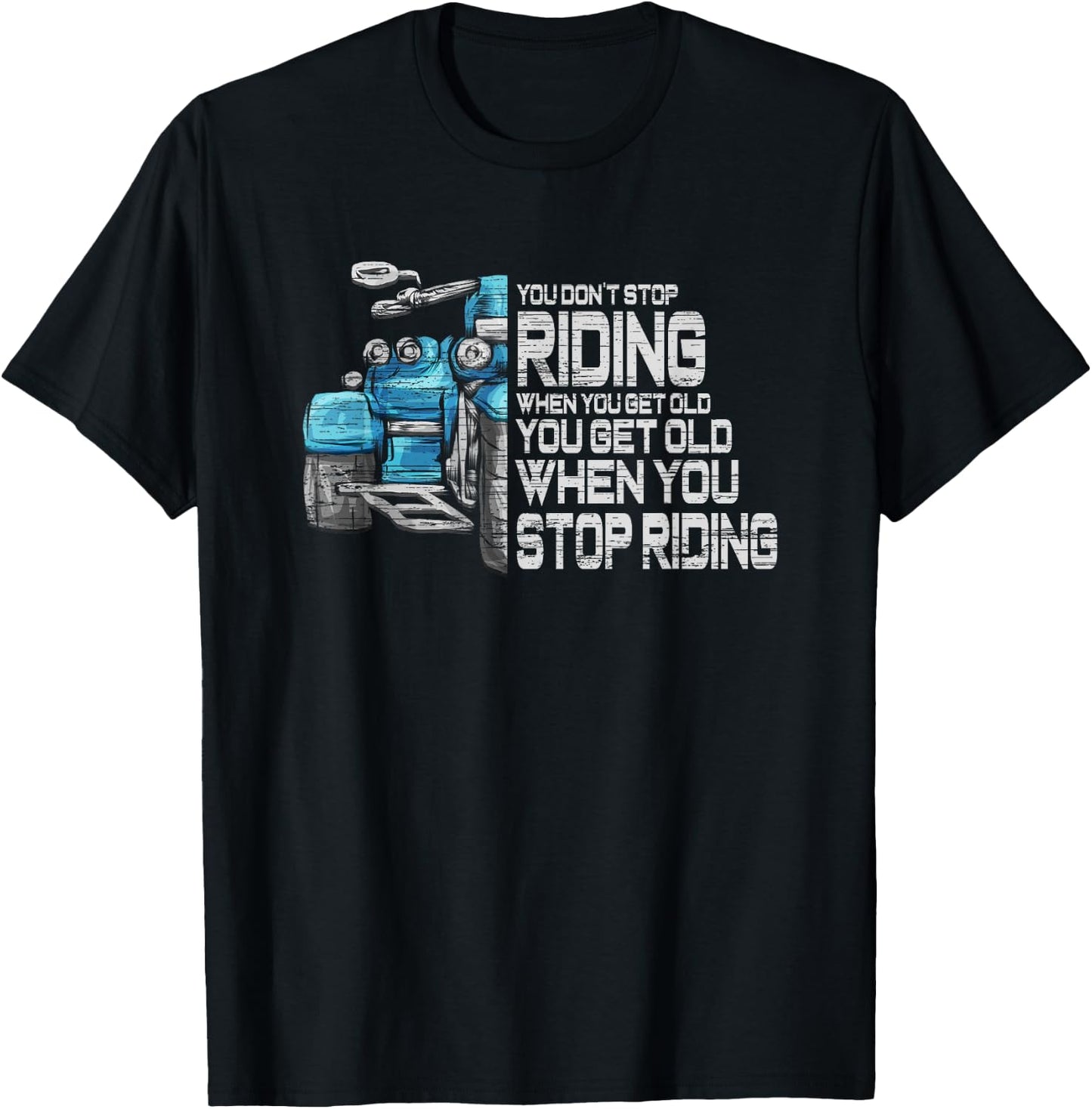 Motorcycle Trike Motortrike Three Wheeler Biker Quote Gift T-Shirt - T-Shirt | Black