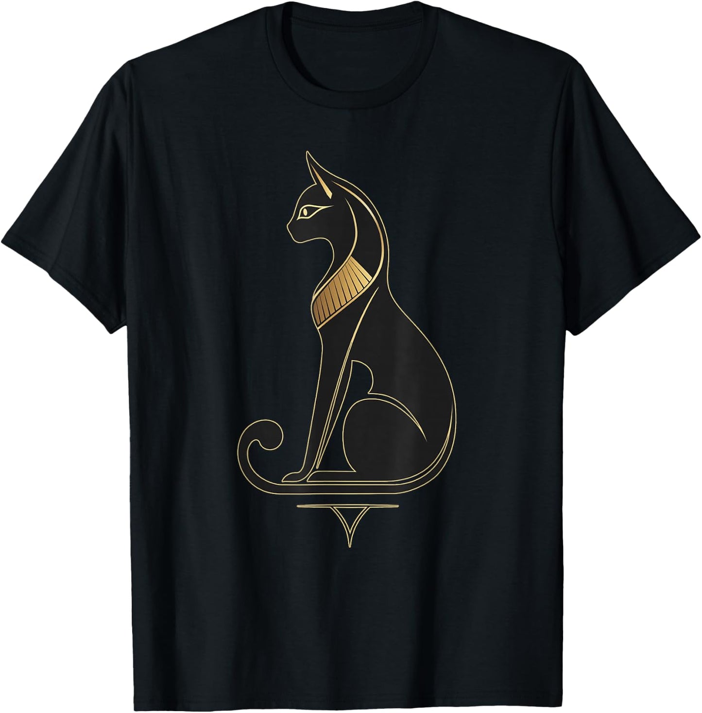 Egyptian Cat Egyptian Ancient Egypt Elegant Cat T-Shirt - T-Shirt | Black