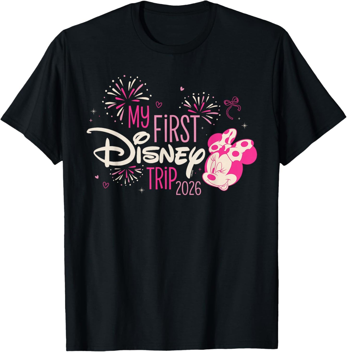 Disney Minnie Mouse "My First Disney Trip" 2026 Vacation T-Shirt - T-Shirt | Black