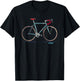 CLASSIC COOL STEEL BIKE, Road Bike Fixie Retro , Blue, S T-Shirt - T-Shirt | Black