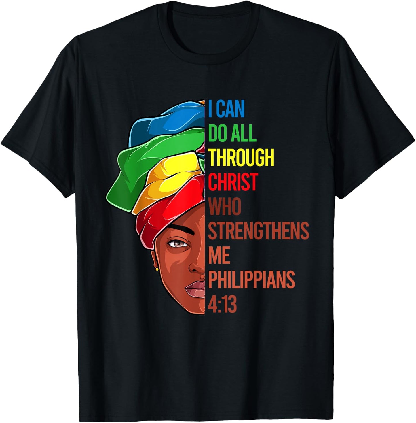 African American Apparel, Jesus Christian Black Women Girls T-Shirt - T-Shirt | Black