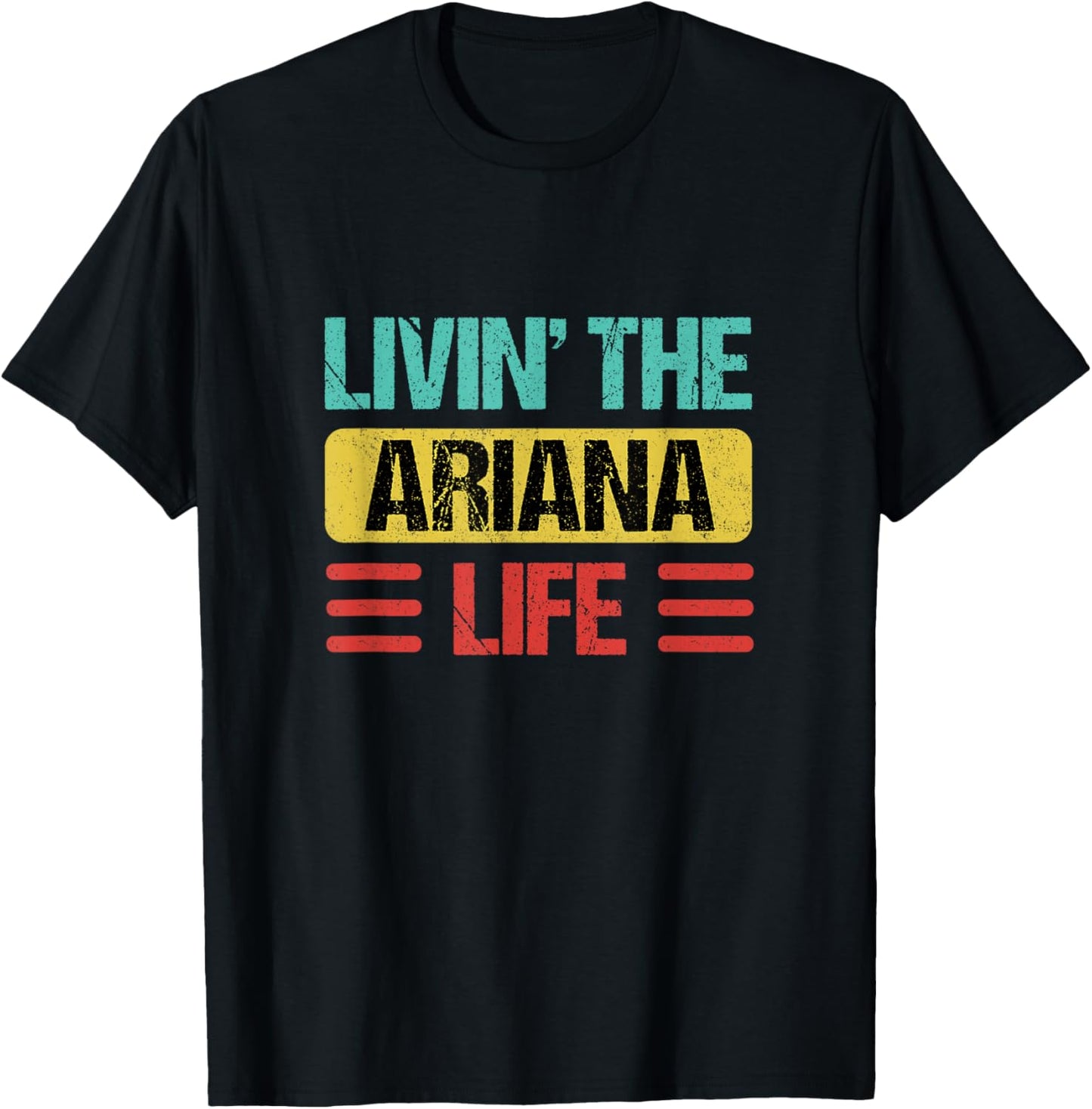 Ariana Name T-Shirt - T-Shirt | Black