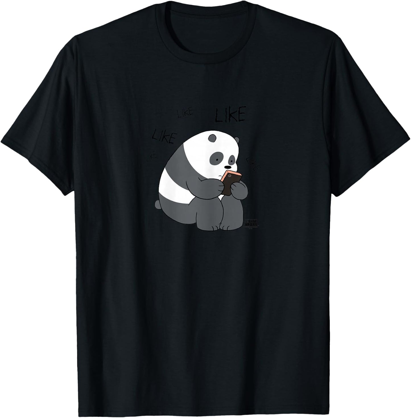 We Bare Bears Panda Like Like Like T-Shirt - T-Shirt | Black