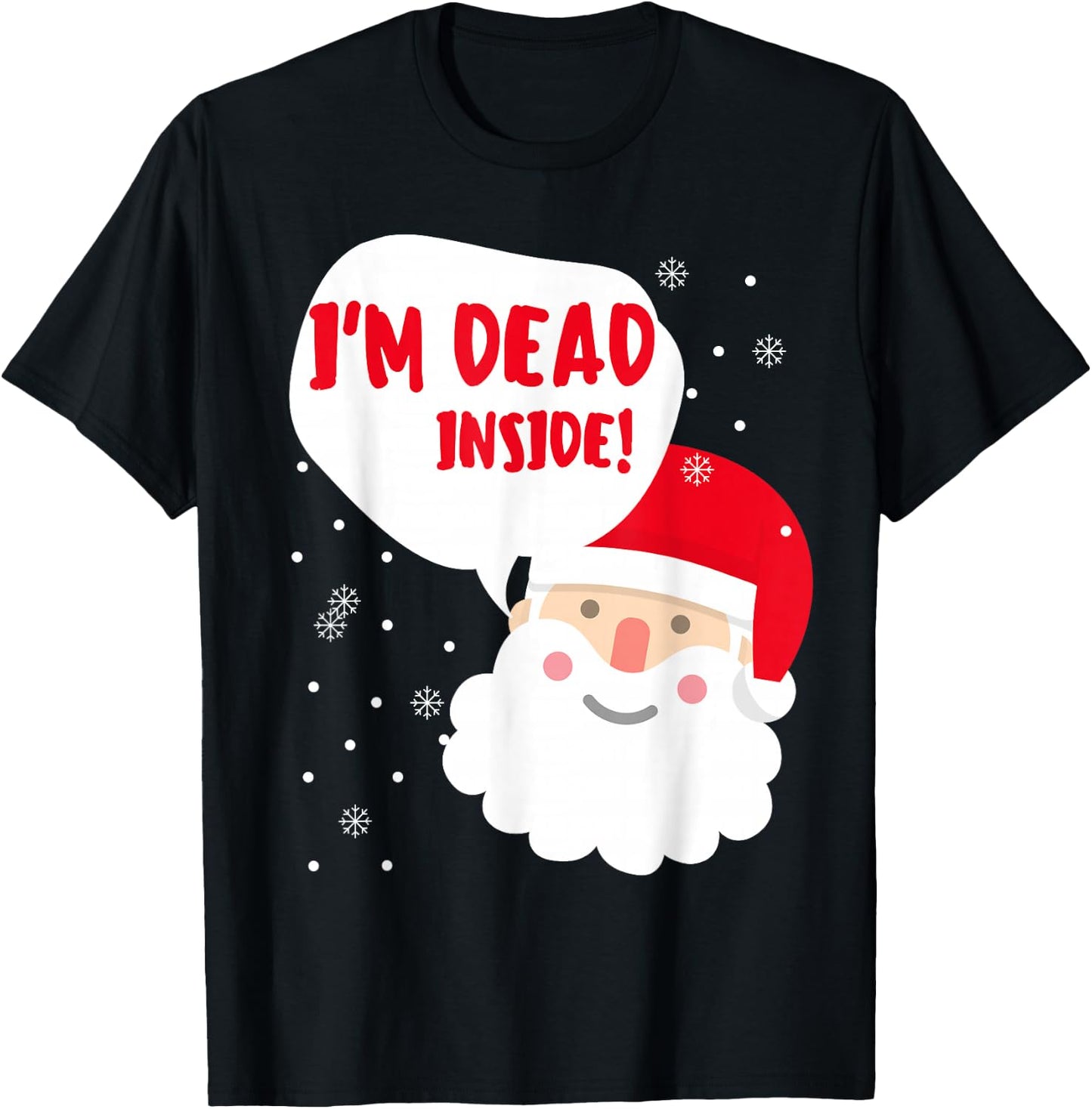 Funny Santa Inappropriate Christmas Adult Naughty Xmas T-Shirt - T-Shirt | Black