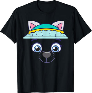 Paw Patrol Everest Character Face T-Shirt - T-Shirt | Black