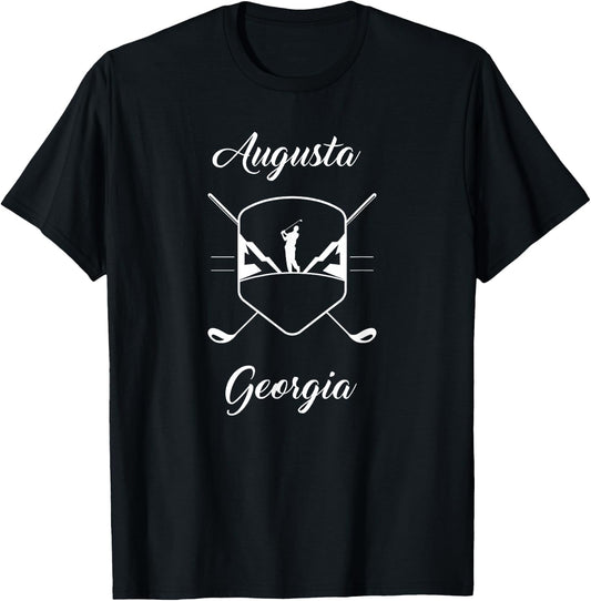 Augusta Georgia Golf T-Shirt - T-Shirt | Black