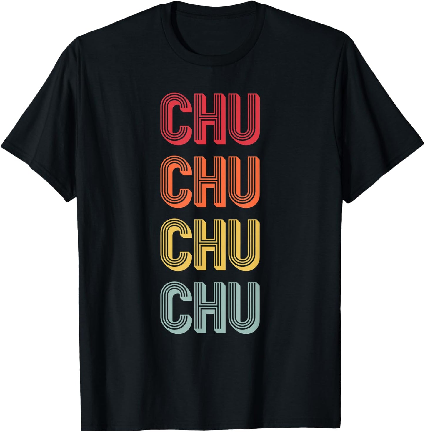 CHU Gift Surname Funny Retro Vintage 80s Birthday Reunion T-Shirt - T-Shirt | Black