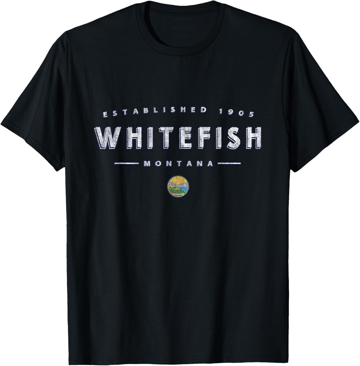Whitefish Montana - Whitefish MT T-Shirt - T-Shirt | Black