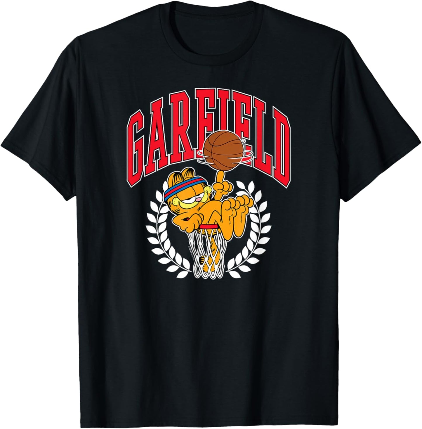 Garfield - Collegiate Basketball Hoop T-Shirt - T-Shirt | Black
