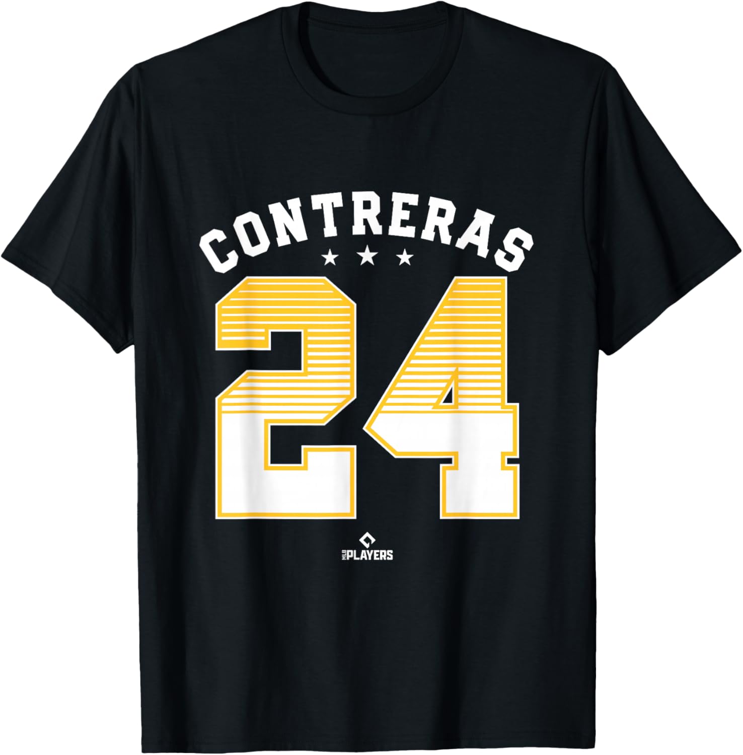 William Contreras 24 Milwaukee MLBPA T-Shirt - T-Shirt | Black