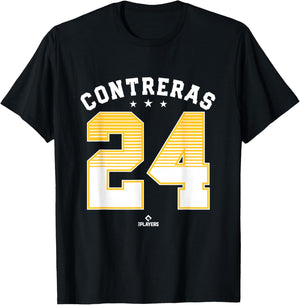 William Contreras 24 Milwaukee MLBPA T-Shirt - T-Shirt | Black