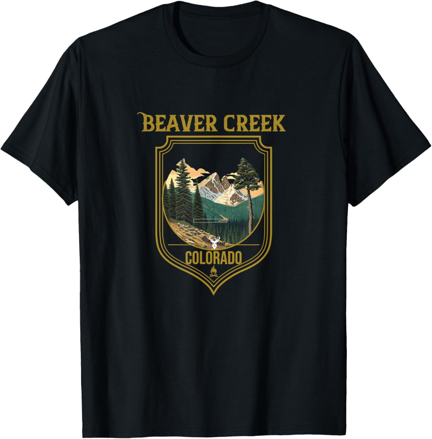 Beaver Creek Souvenir Apparel - Beaver Creek Hiking T-Shirt - T-Shirt | Black