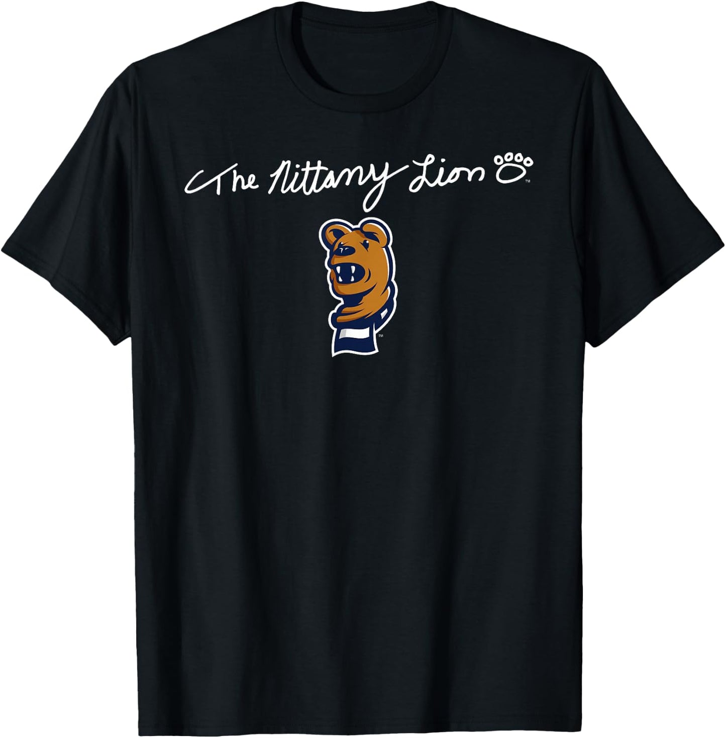 Penn State Nittany Lions Mascot Script Officially Licensed T-Shirt - T-Shirt | Black