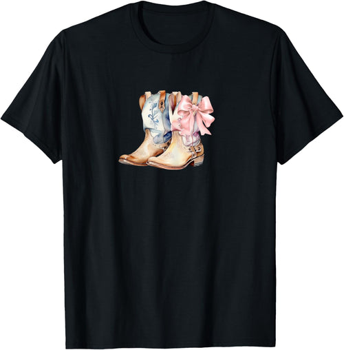 Coquette Pink Bow and Cowboy Boots, Pretty Country