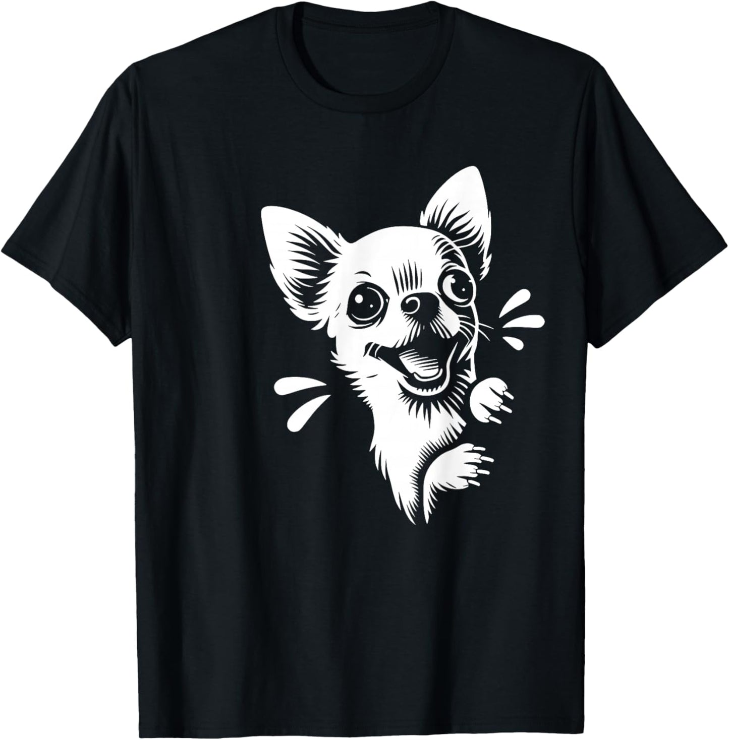 Funny Chihuahua Scout Dog Graphic Design T-Shirt - T-Shirt | Black