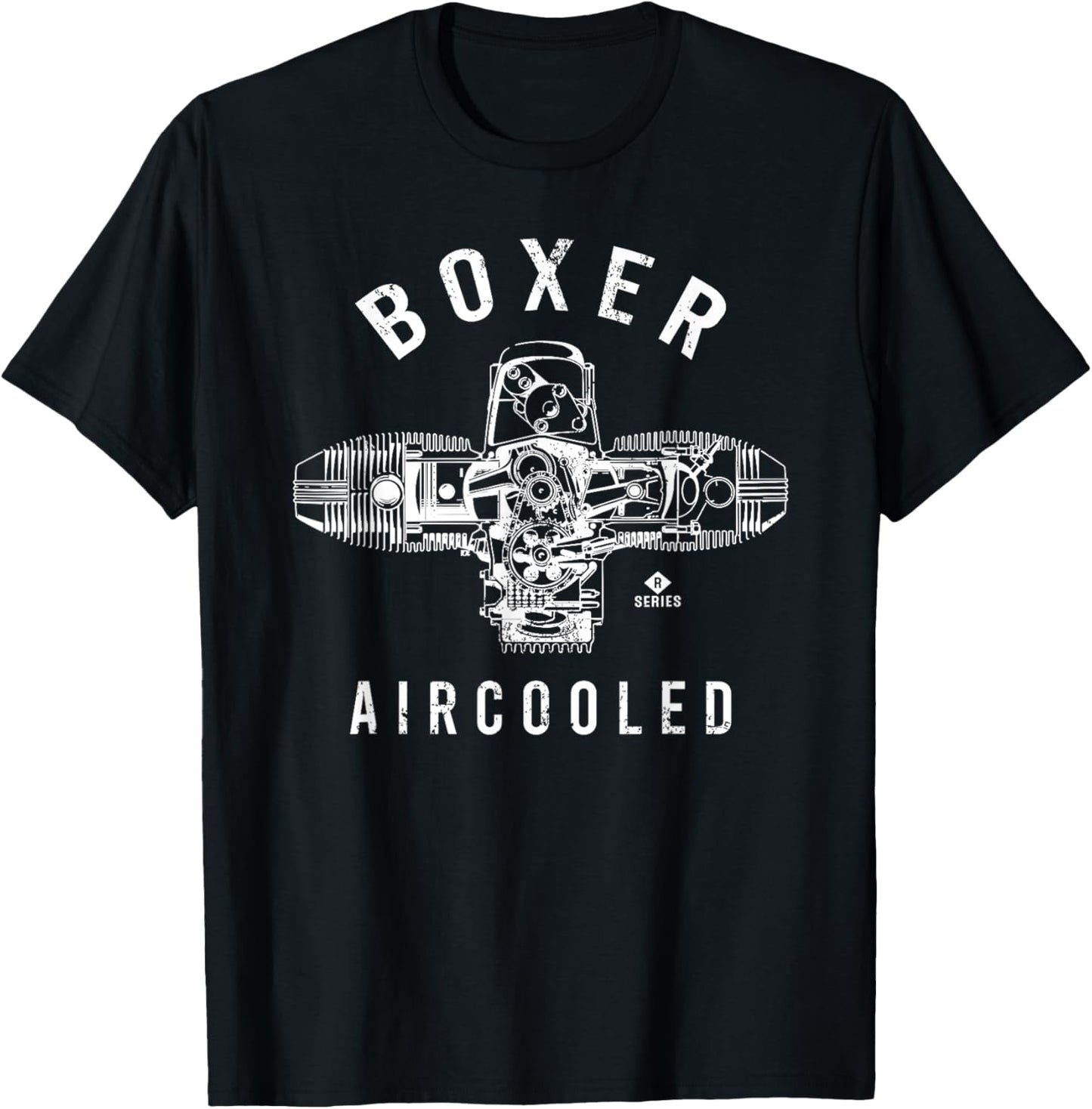 Boxer Engine Series R | Motorcycle Lovers Boxer Engine T-Shirt - T-Shirt | Black