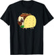Funny Pug in Taco T-Shirt - T-Shirt | Black