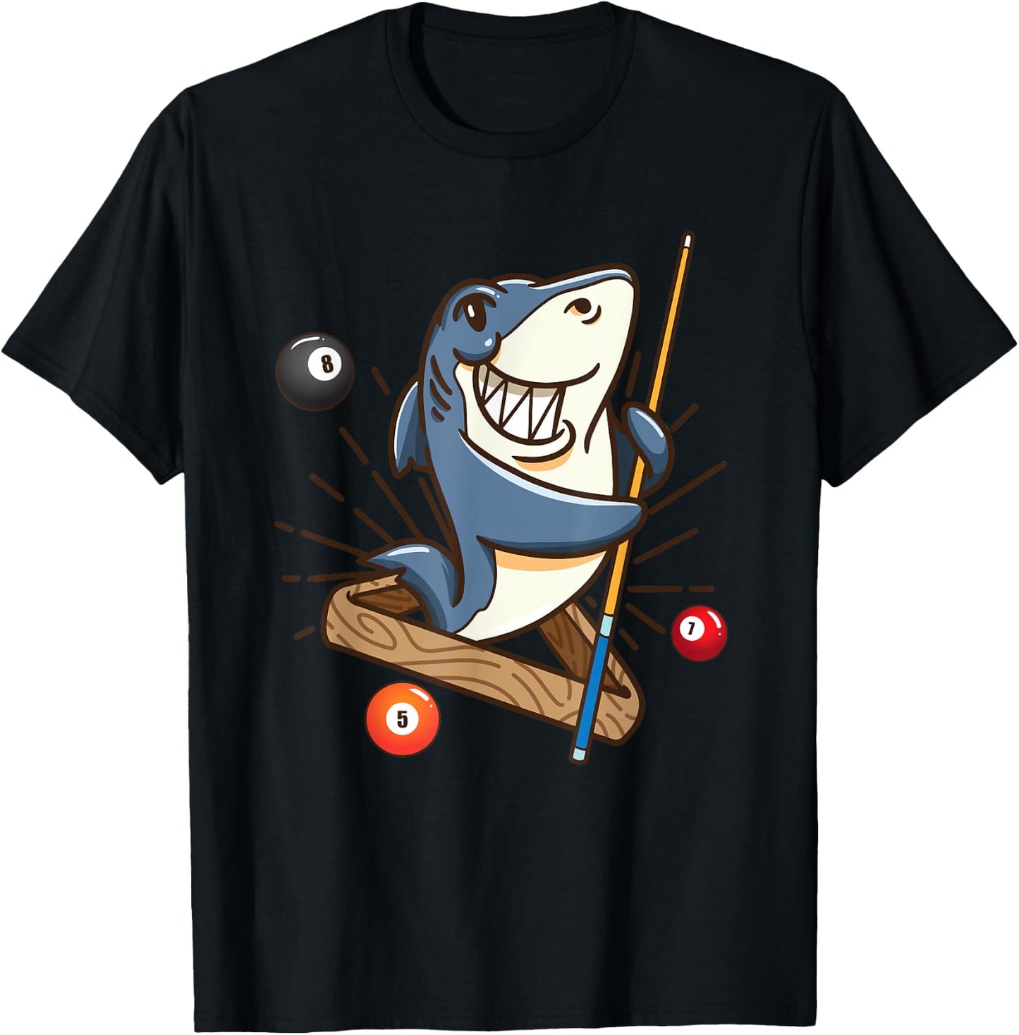 Billiard Shark Hustler Pool Shirts Girls Snooker Gifts T-Shirt - T-Shirt | Black