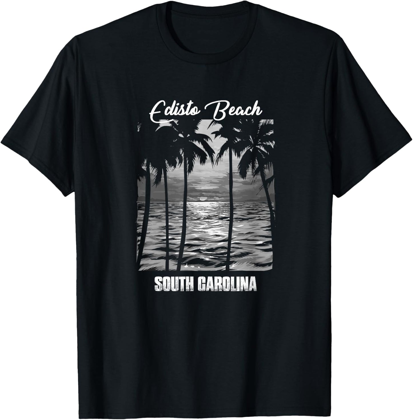 Edisto Beach Souvenir - South Carolina Reminder Women Kids T-Shirt - T-Shirt | Black