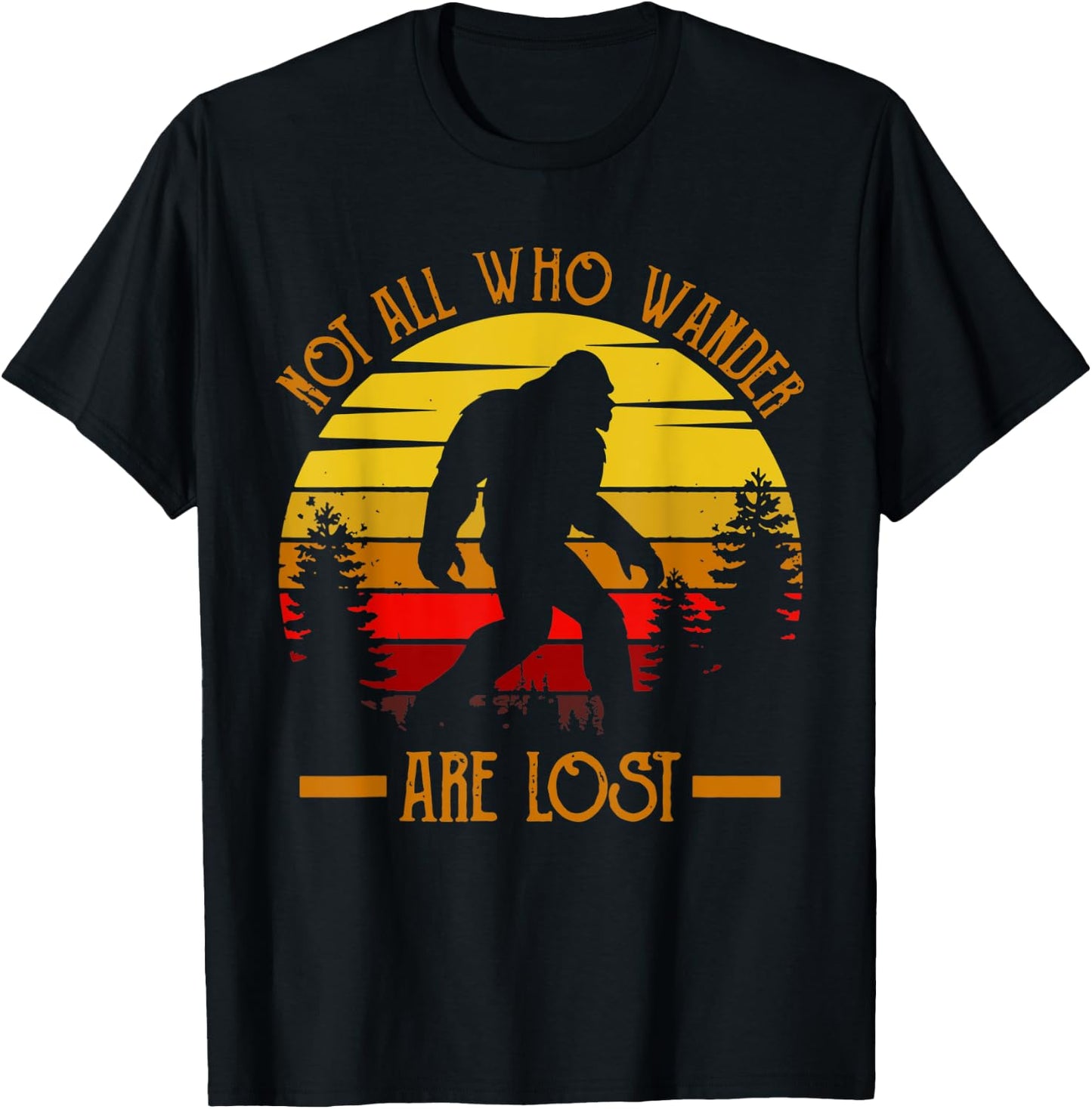 Yeti Bigfoot apparel vintage design social distance champion T-Shirt - T-Shirt | Black
