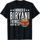 Indian Food Lover Desi Chicken Masala I Love Biryani T-Shirt - T-Shirt | Black