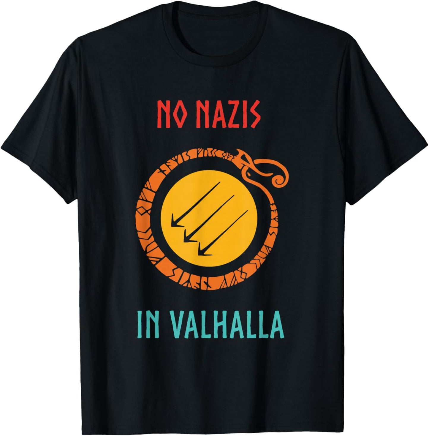 No Nazis in Valhalla Funny Vintage Apparel Black Kids T-Shirt - T-Shirt | Black