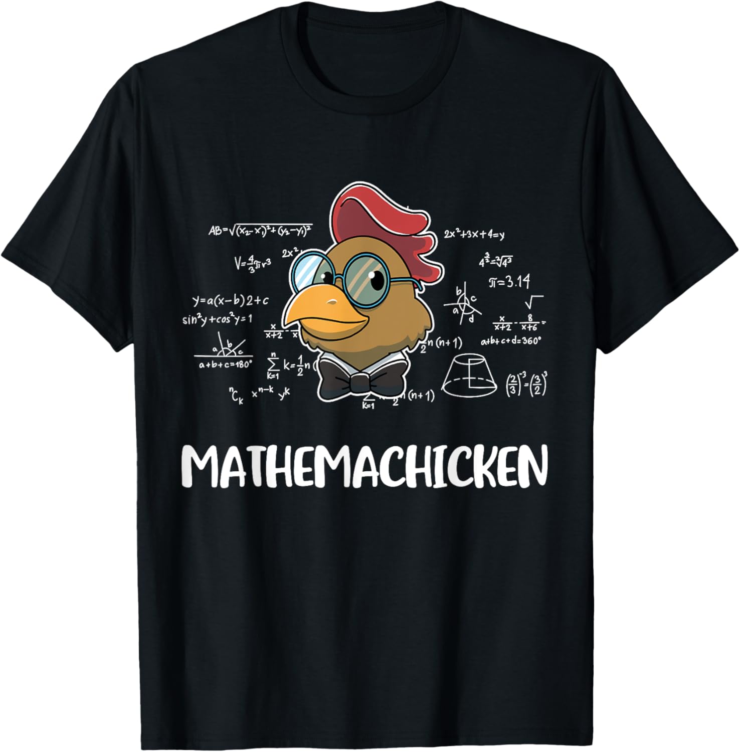 Mathemachicken T-Shirt - T-Shirt | Black