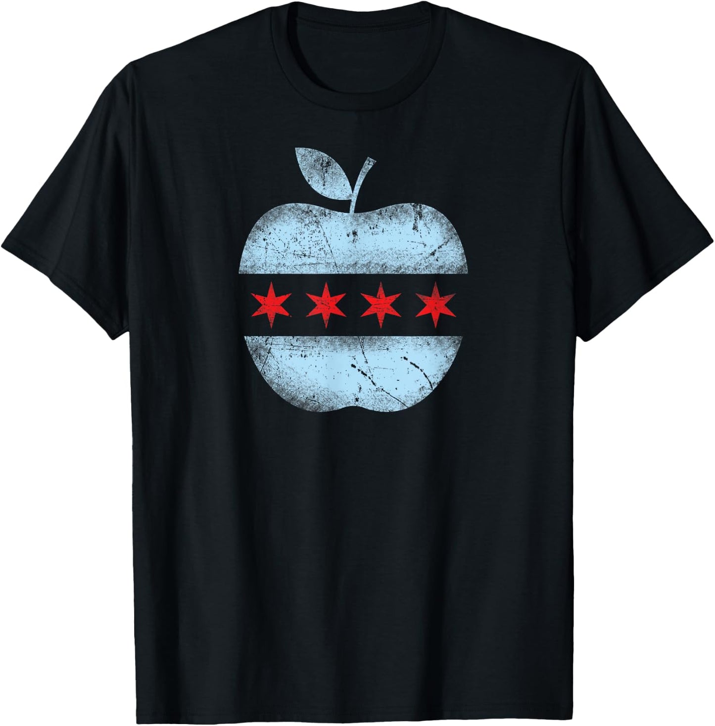 Chicago Flag Teacher School Cute Women Girls Kids T-Shirt - T-Shirt | Black