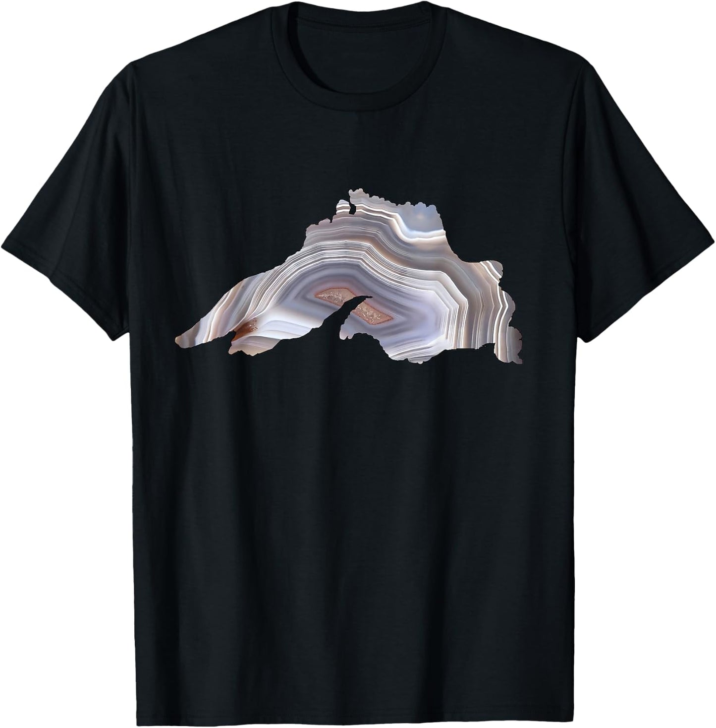 Lake Superior Agate Great Gift Rockhounds & Agate Lovers T-Shirt - T-Shirt | Black