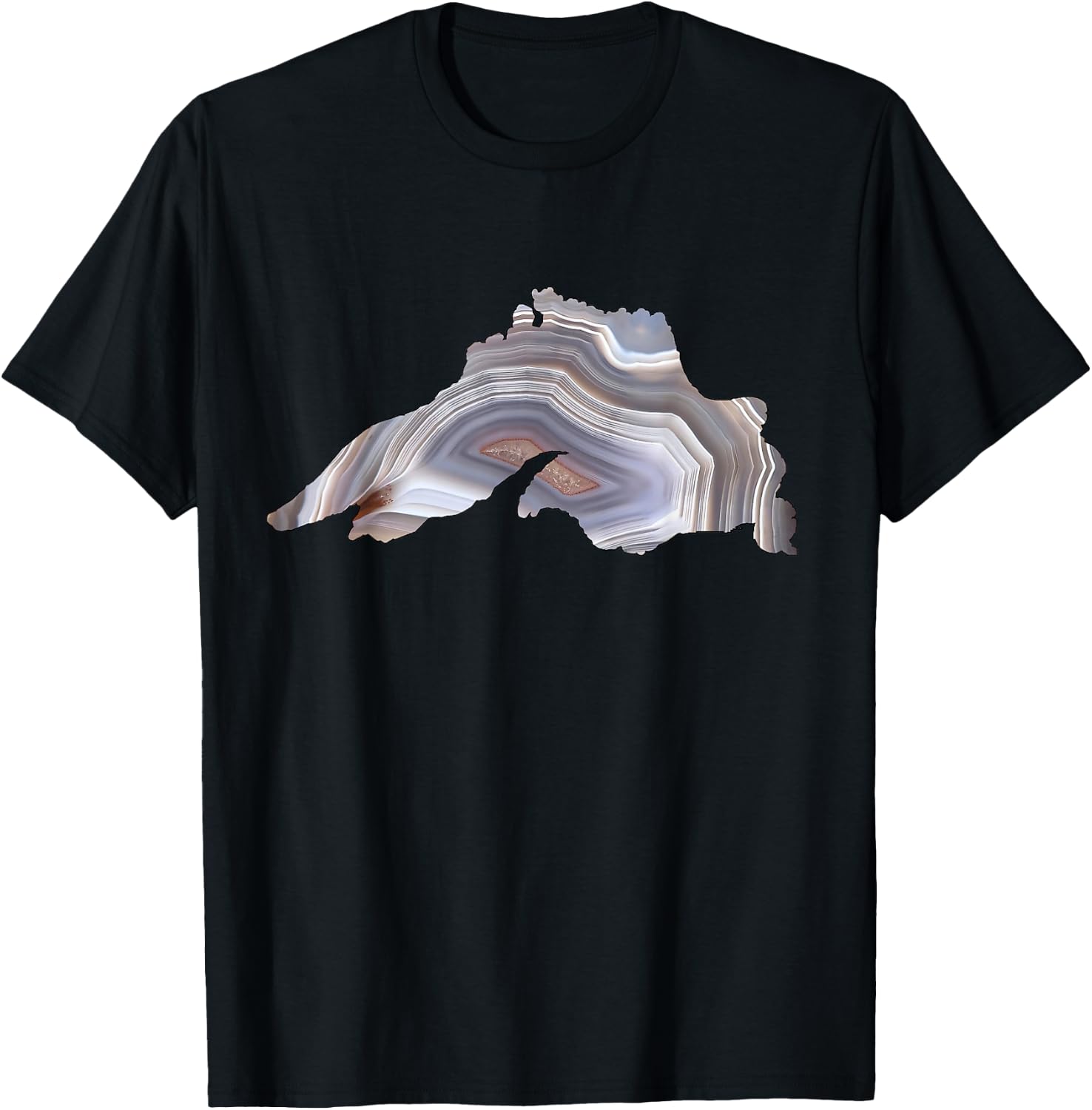 Lake Superior Agate Great Gift Rockhounds & Agate Lovers T-Shirt - T-Shirt | Black