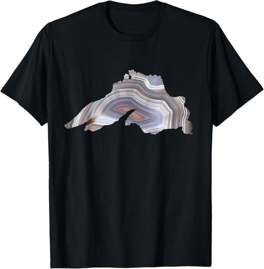 Lake Superior Agate Great Gift Rockhounds & Agate Lovers T-Shirt - T-Shirt | Black