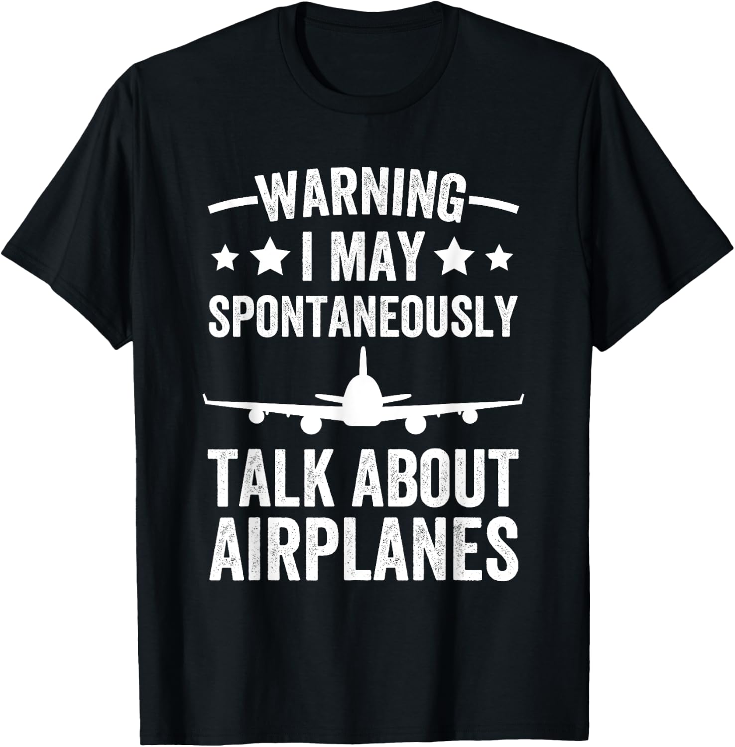 I May Talk About Airplanes Funny Pilot & Aviation Airplane T-Shirt - T-Shirt | Black