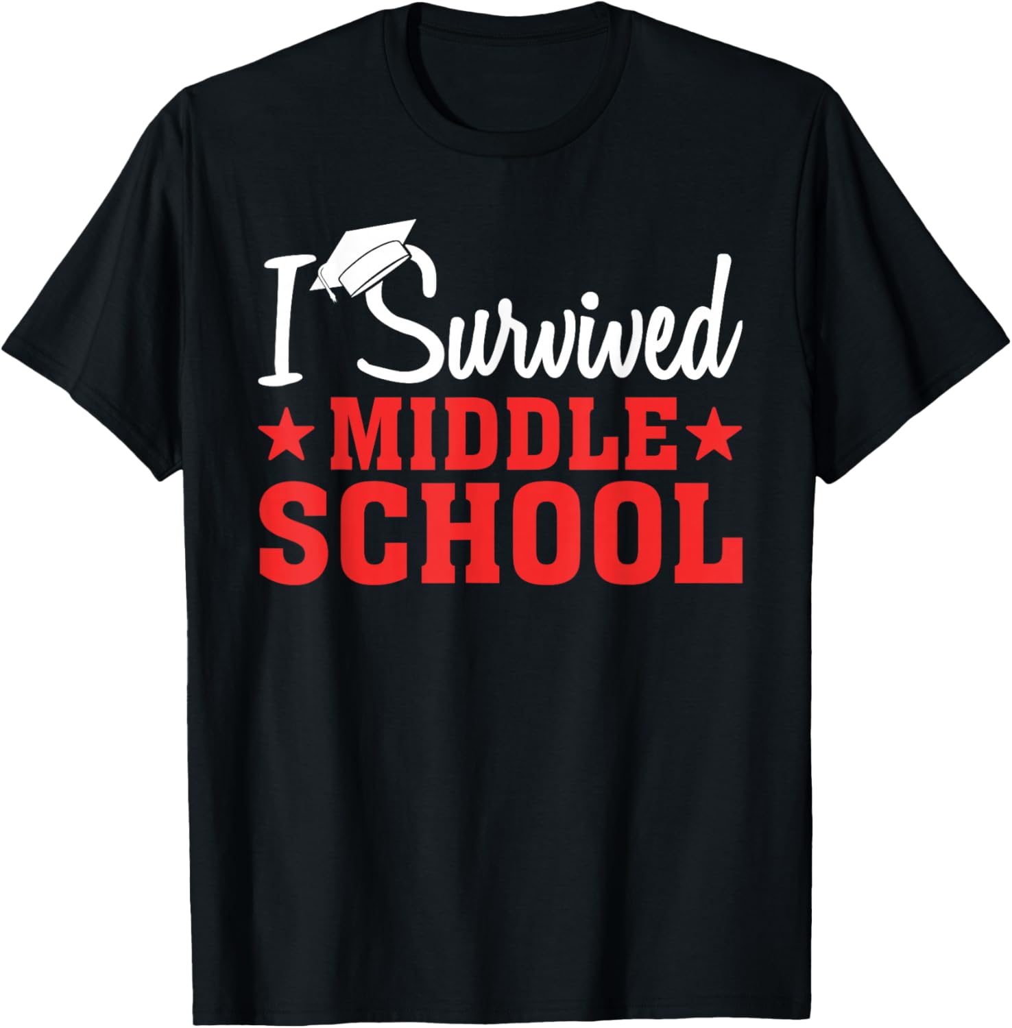 I Survived Middle School T-Shirt - T-Shirt | Black