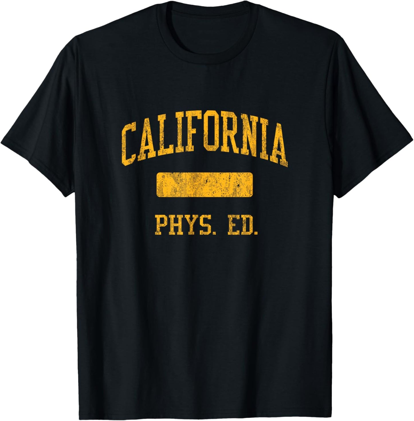 California High School HS Whittier CA PHYS Ed T-Shirt - T-Shirt | Black