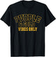 High School Football Purple & Gold Game Day T-Shirt - T-Shirt | Black