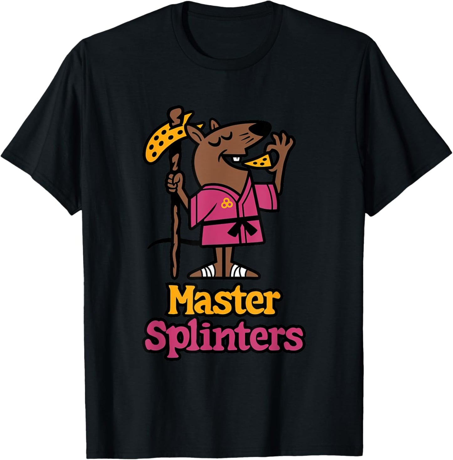 Master Splinters Pizza T-Shirt - T-Shirt | Black