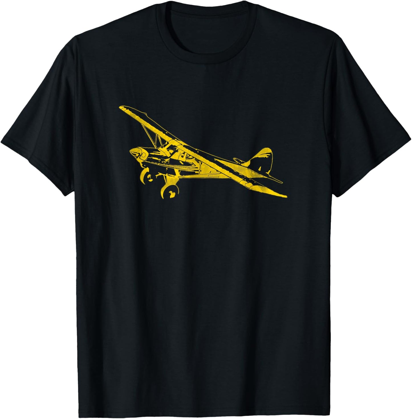 Classic Airplane Pilot Super Bush Cub T-Shirt - T-Shirt | Black