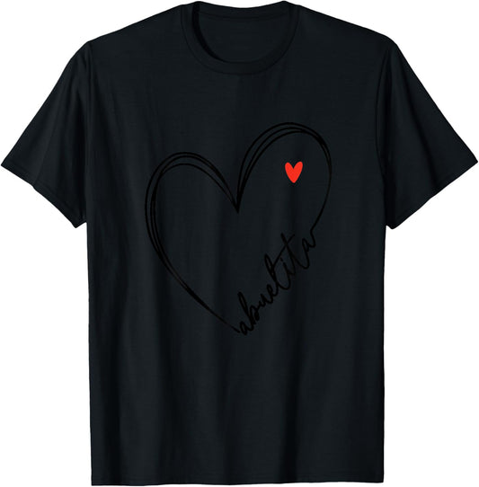 Cute Abuelita With Heart Girl Women Girls Mom Mothers Day T-Shirt - T-Shirt | Black