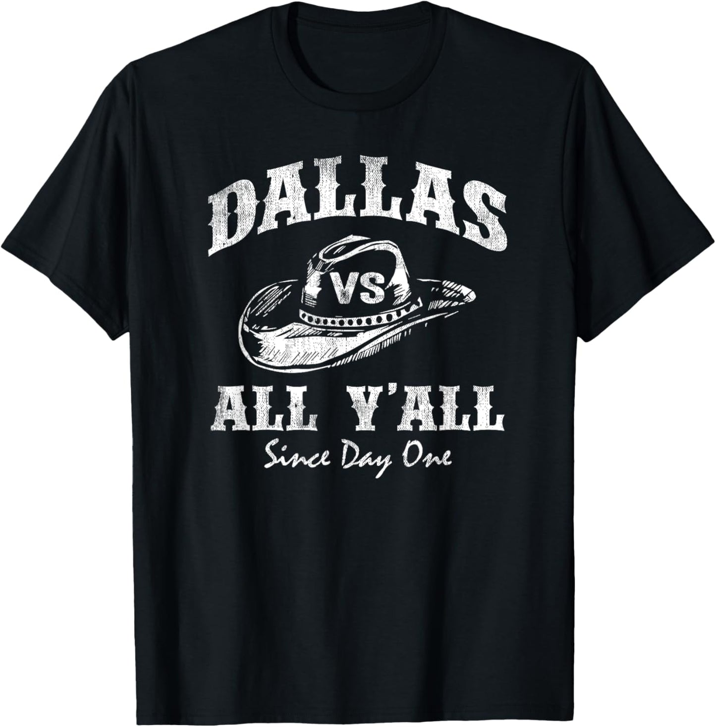 All Sport Trends Gifts Men Women - Dallas vs All Y'all T-Shirt - T-Shirt | Black
