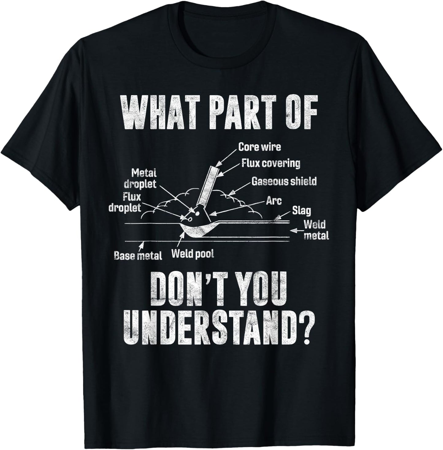 What Part of Dont You Understand Welder Welding Costume T-Shirt - T-Shirt | Black