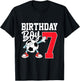 Kids 7th Birthday Shirt Boy Soccer Kids Football Seven 7 Year Old T-Shirt - T-Shirt | Black
