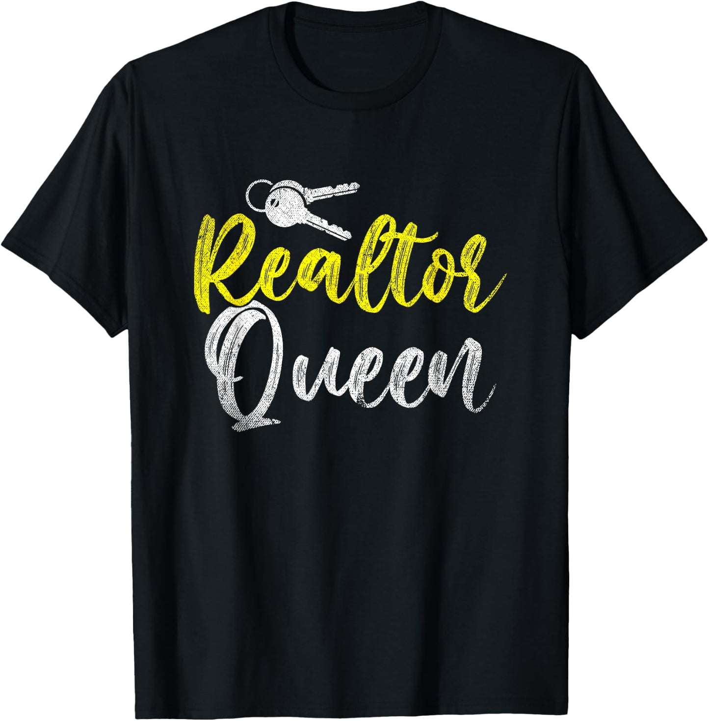 Real Estate Agent Women Gift Realtor Queen Realtor T-Shirt - T-Shirt | Black