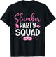 Girls Slumber Party Squad Sleepover Matching Pajama T-Shirt - T-Shirt | Black