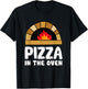 Pizza In The Oven Pregnant Women Pregnancy T-Shirt - T-Shirt | Black