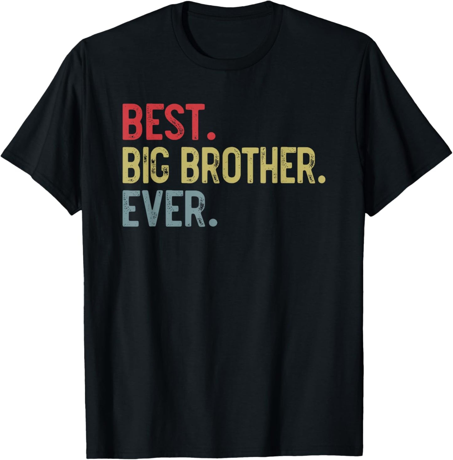 Best Big Brother Ever Vintage Father's Day for Brother T-Shirt - T-Shirt | Black