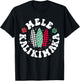 Mele Kalikimaka Christmas In Hawaii Hawaiian Surfing Beach Women Kids T-Shirt - T-Shirt | Black