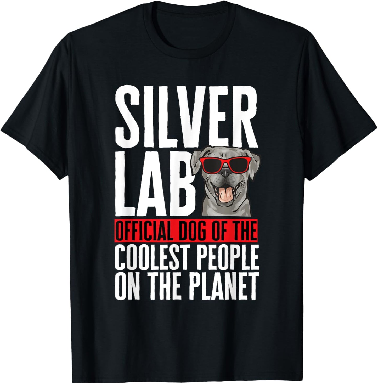 Silver Labrador Retriever Silver Lab T-Shirt - T-Shirt | Black